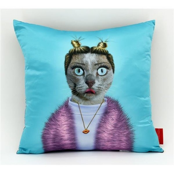 Empire Art Direct Empire Art Direct PRP-PR032-1818 Twerk Pillow Pets Rock Faux Silk Decorative Pillow PRP-PR032-1818